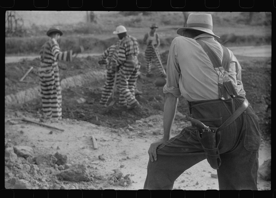 Convicts and guard, Oglethorpe County, Georgia