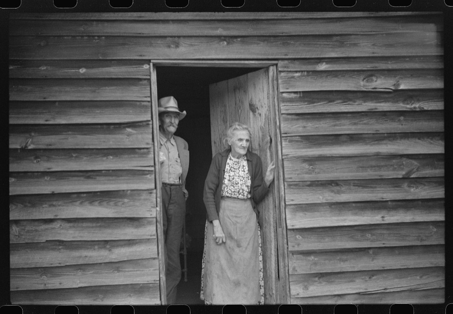 Greene County, Georgia. Old couple who receive old-age pension assistance