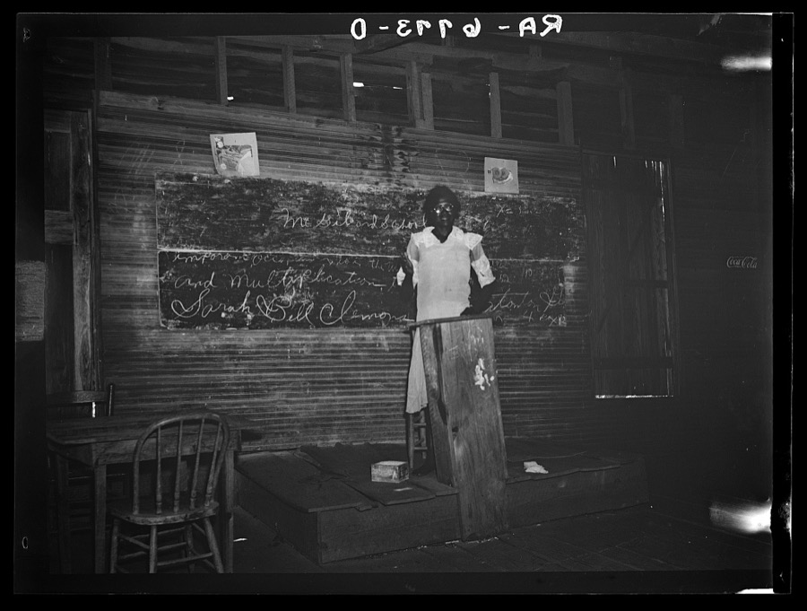 Interior of Mt. Gilead (colored) school on area of Plantation Piedmont agricultural demonstration project. Near Eatonton, Georgia