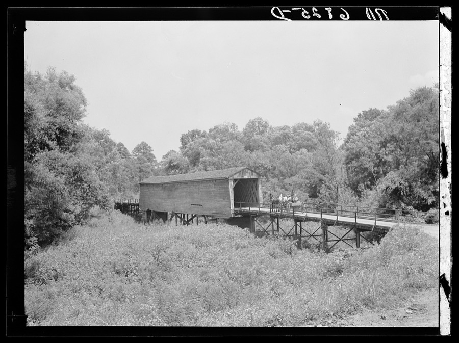 Covered bridge near Eatonton, Georgia