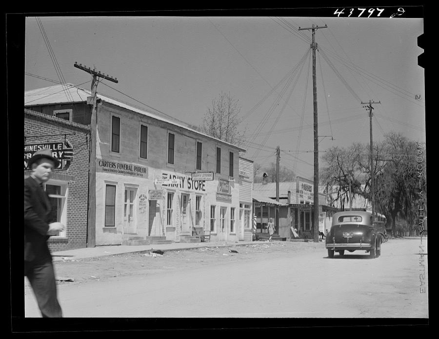 Main street in Hinesville, Georgia