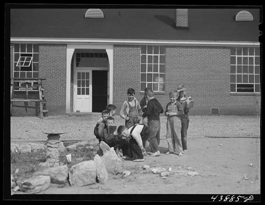 The new WPA (Work Projects Administration) school in Franklin, Heard County, Georgia