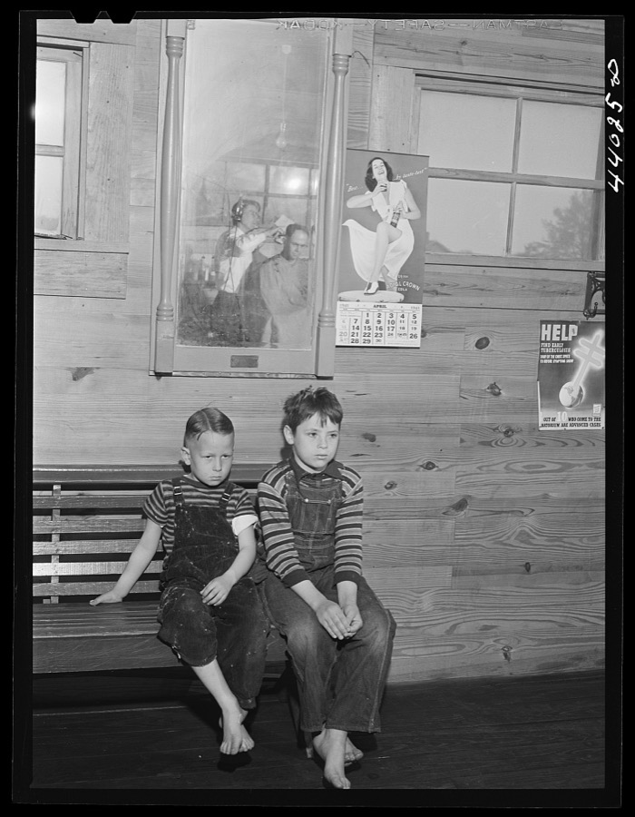 In Mr. J. H. Parham's barber shop. Centralhatchee, Heard County, Georgia