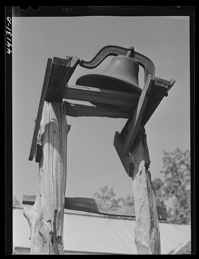 Plantation bell on a farm in Greene County, Georgia