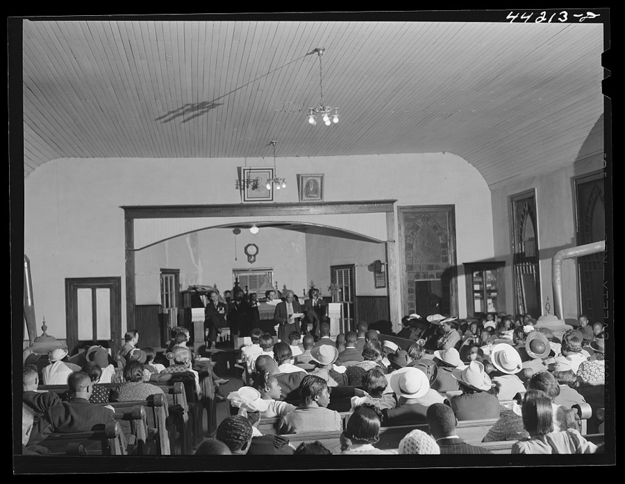 Graduation at the Union Point Negro high school. Greene County, Georgia