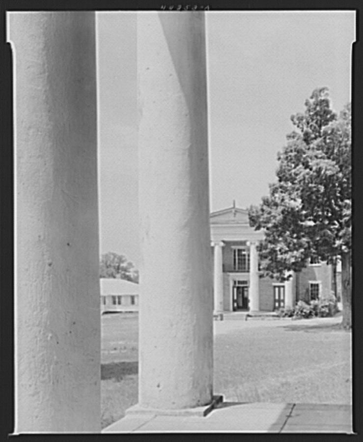 The old Mercer University buildings. Penfield, Greene County, Georgia
