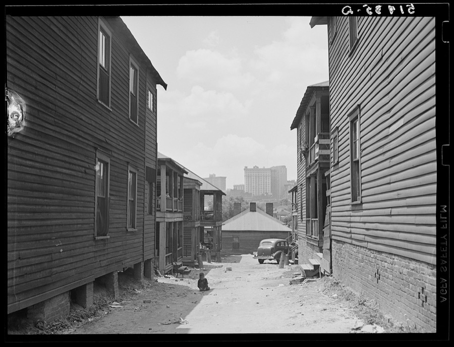Slums in Negro district. Atlanta, Georgia