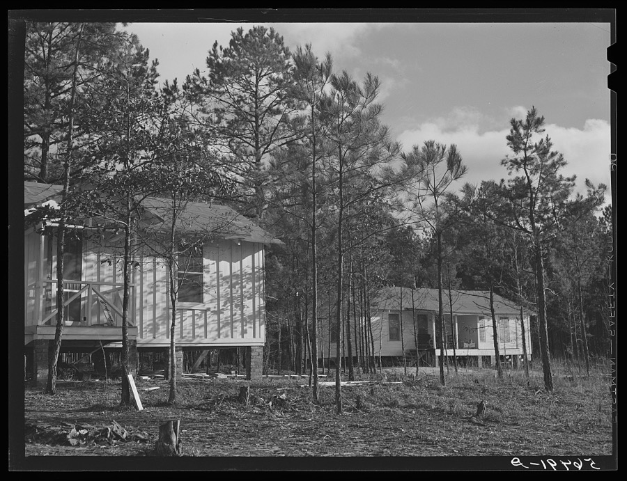 Army men's new homes in Pine Woods on outskirts of Columbus, Georgia, near Fort Benning