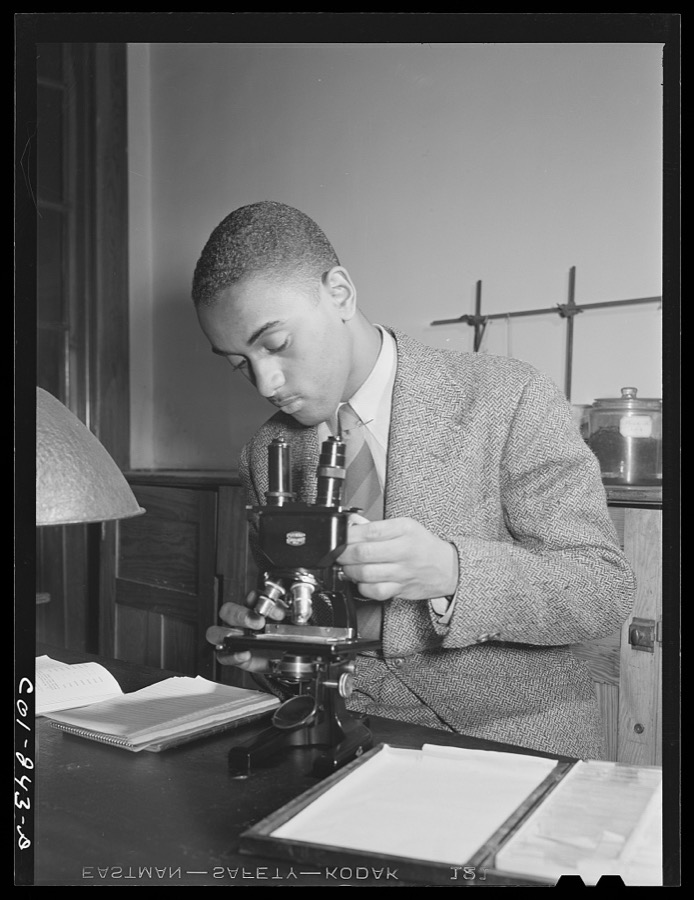 Atlanta University, Atlanta, Georgia. Zoology student