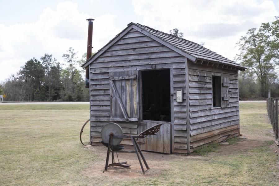 Blacksmith shop at the boyhood farm of America's 39th president, Jimmy Carter, in the little community of Archery, Georgia, now part of the only slightly larger town of Plains, with which President Carter and his wife, Rosalynn, a Plains native, are usually associated