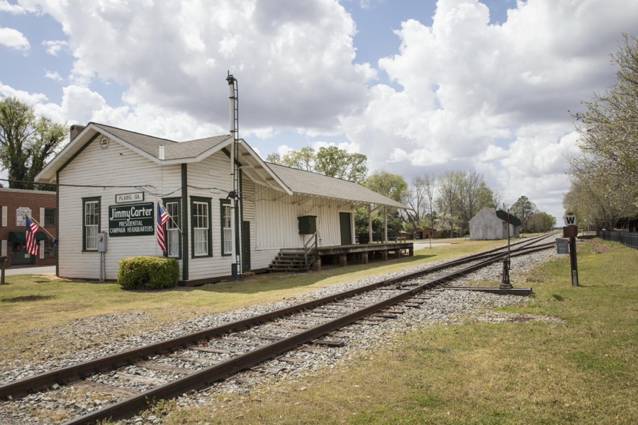 Train station in Plains, Georgia, home of former U.S. President Jimmy Carter as well as that of his wife, Rosalynn