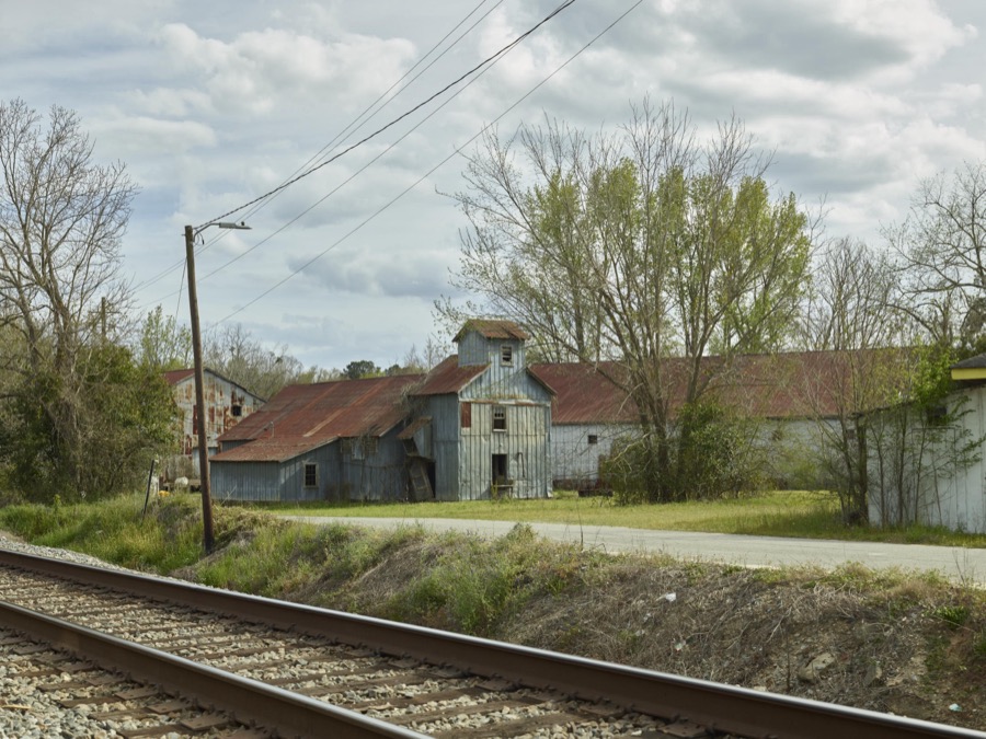 Freight trains run right through little Bartow, an old cotton-mill town in the U.S. state of Georgia