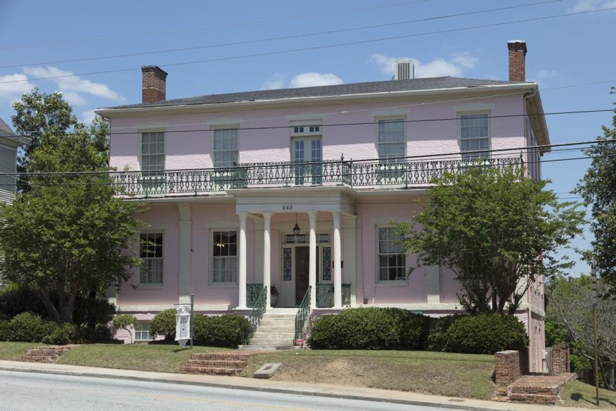 The historic Green-Poe House in Macon, Georgia, was built by physician James Mercer Green, who ran Macon's Academy for the Blind, in 1840