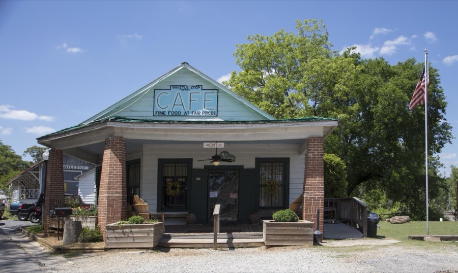 The Whistle Stop Cafe in Juliette, a small town in Monroe County, Georgia