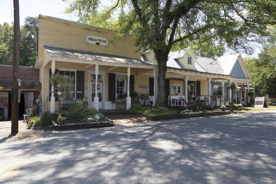 Small businesses in Juliette, a town in Monroe County, Georgia