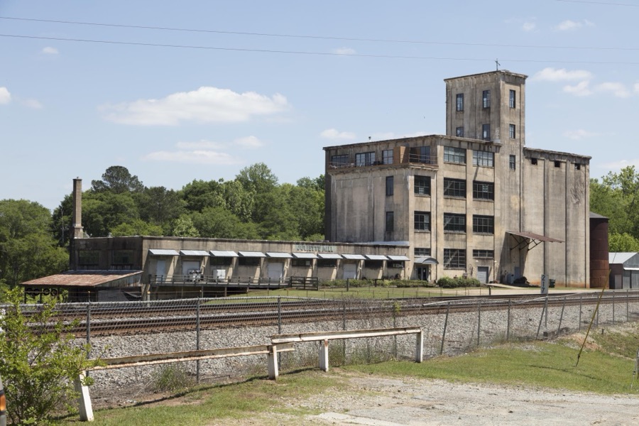 The closed Juliette Milling Company plant became the Old Mill Motorcycle Museum in Juliette, a small town in Monroe County, Georgia