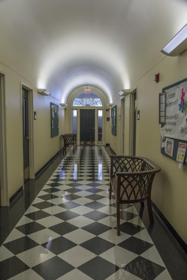 Hallway inside the Old Capitol Museum in Milledgeville, the capital city of Georgia from 1804 to 1868, notably during the American Civil War