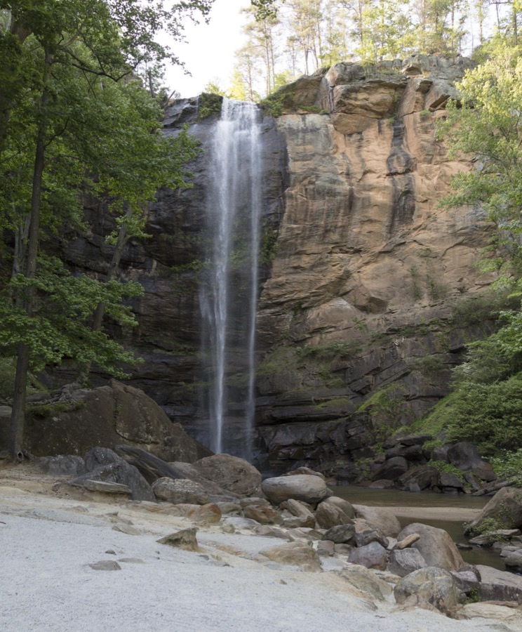 Toccoa Falls outside Toccoa, a city in northeast Georgia near the South Carolina line