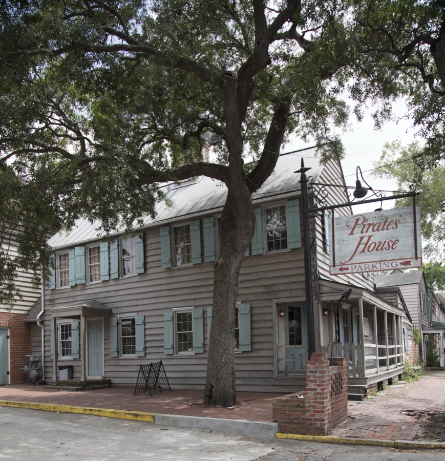 The Pirates' House, a historic restaurant location in Savannah, Georgia, established in 1753, opened as an inn for seafarers, and fast became a rendezvous for pirates and sailors back from ports around the world