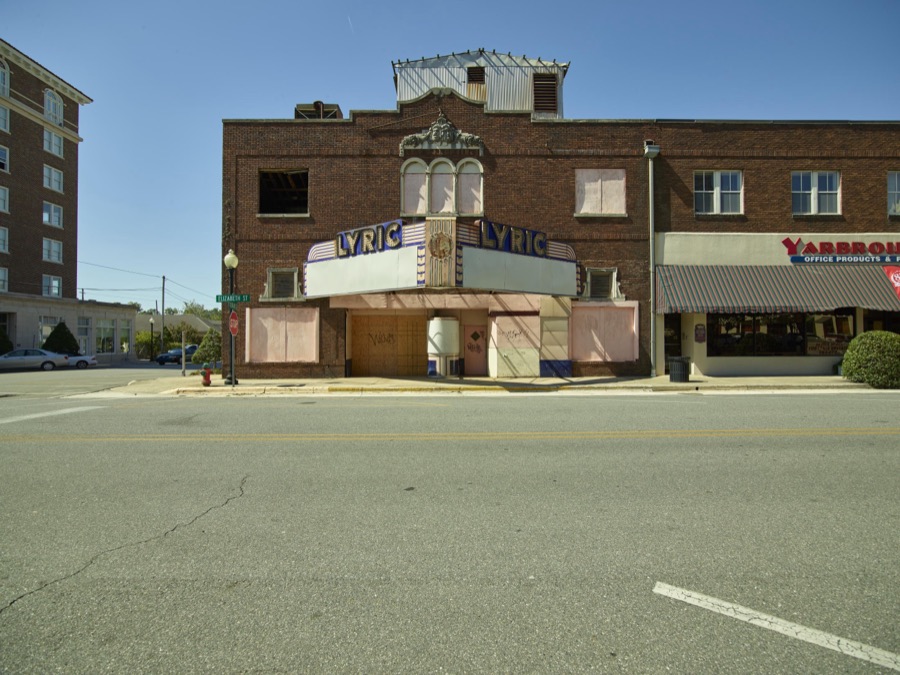 The old, abandoned Lyric Theatre in Waycross, Georgia