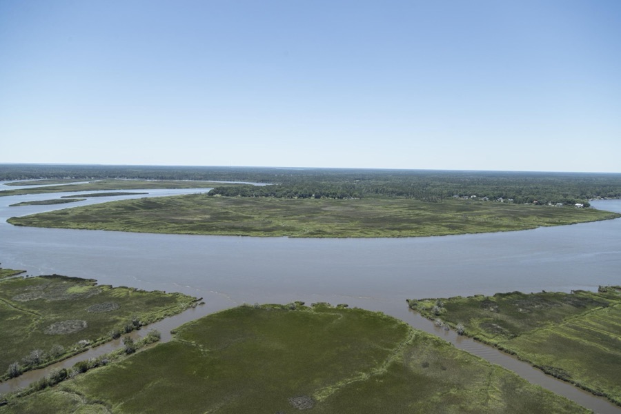 Meeting of waters near Richmond Hill, Georgia, south of Savannah