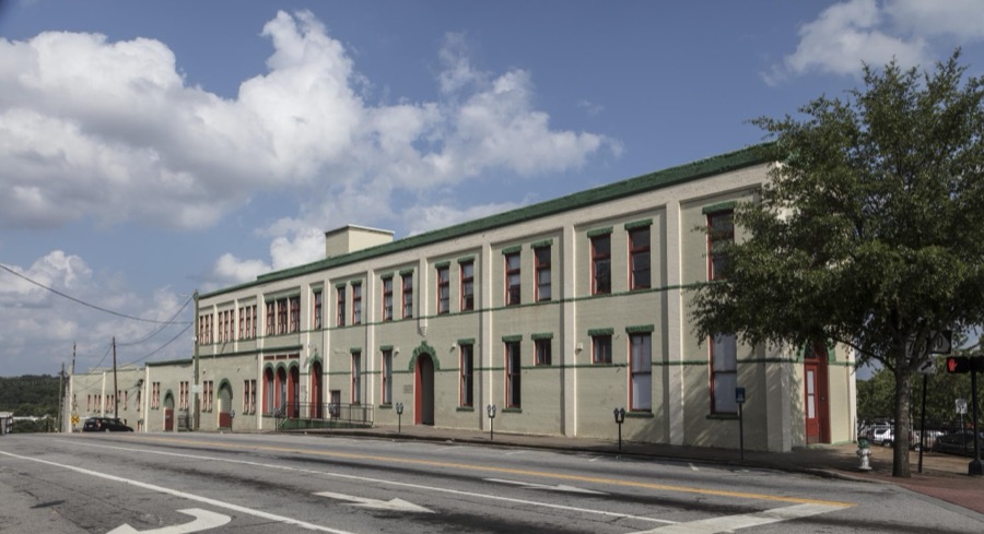 The old Farmers Exchange Building, now loft apartments, in Athens, Georgia
