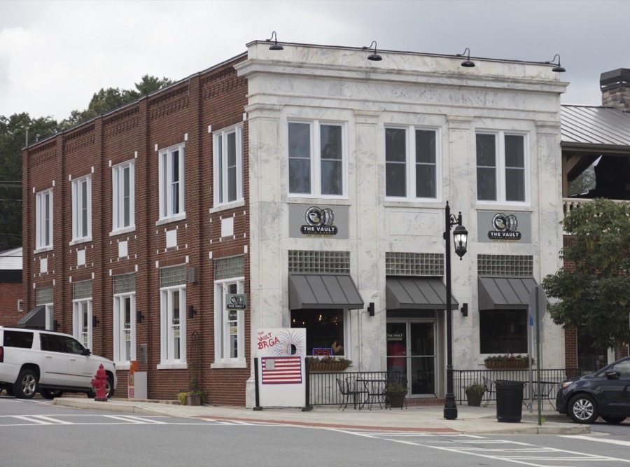 Commercial building in Blue Ridge, a community in far-northwest Georgia, near the Tennessee line