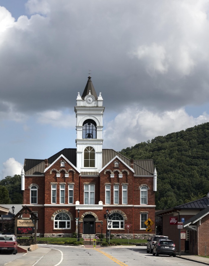 The historic Union County Courthouse in Blairsville, Georgia