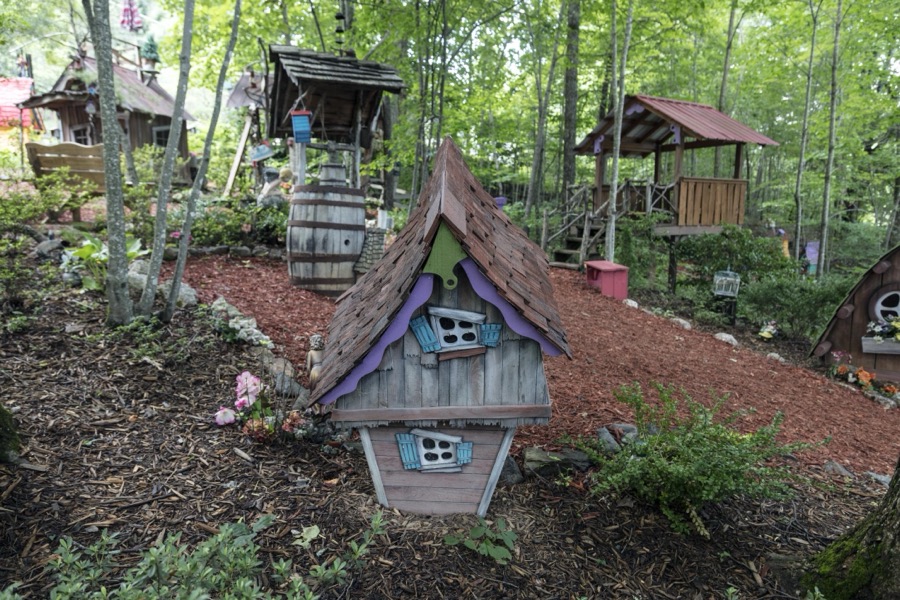 Part of Sleepy Hollow, a whimsical fairy village, garden, and gift shop near the settlement of Young Harris in Towns County, Georgia, near the North Carolina line