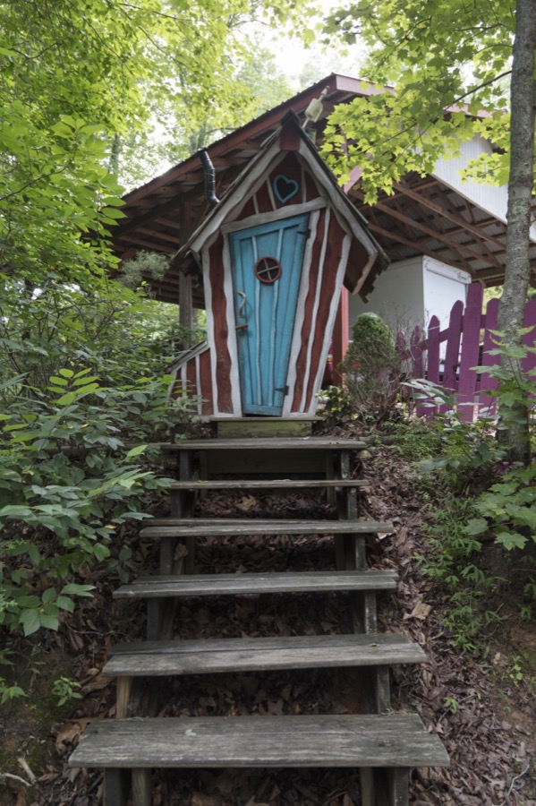 Part of Sleepy Hollow, a whimsical fairy village, garden, and gift shop near the settlement of Young Harris in Towns County, Georgia, near the North Carolina line