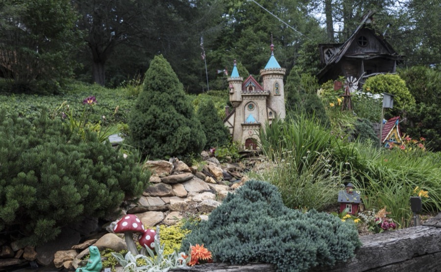 Part of Sleepy Hollow, a whimsical fairy village, garden, and gift shop near the settlement of Young Harris in Towns County, Georgia, near the North Carolina line