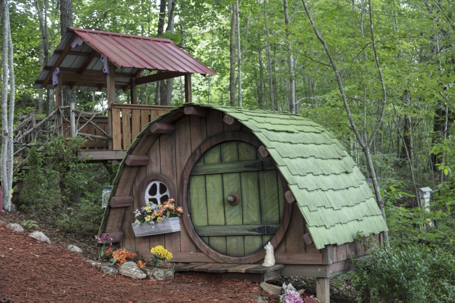Part of Sleepy Hollow, a whimsical fairy village, garden, and gift shop near the settlement of Young Harris in Towns County, Georgia, near the North Carolina line