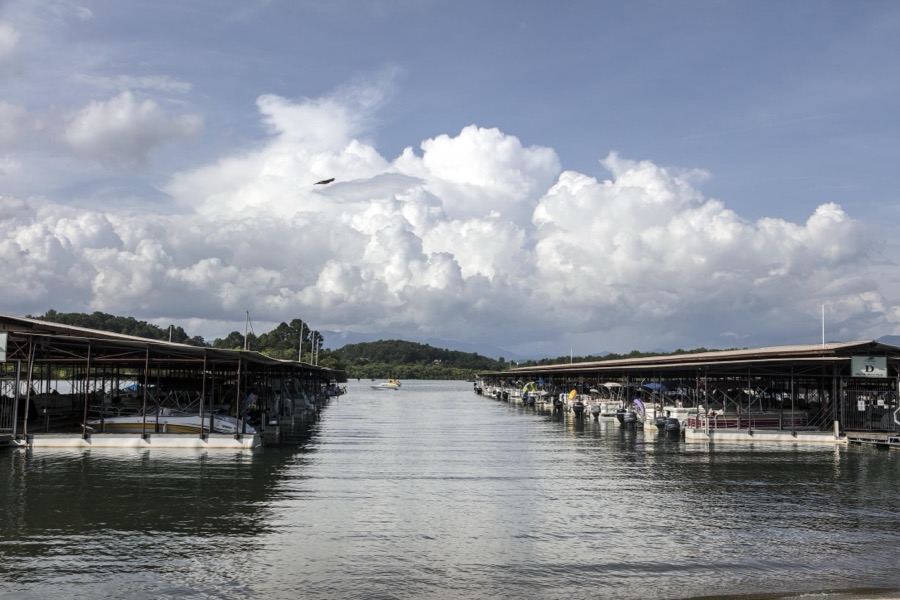 The Ridges marina on Lake Chatuge in Hiawassee, Georgia