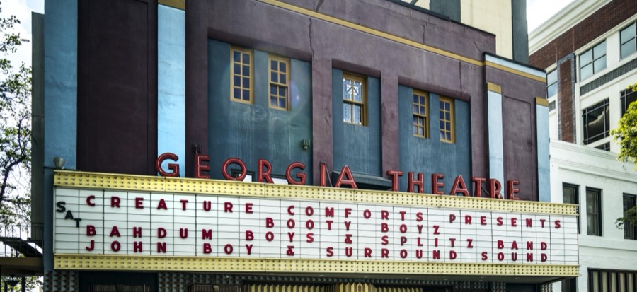 Marquee of the Georgia Theatre in Athens, Georgia
