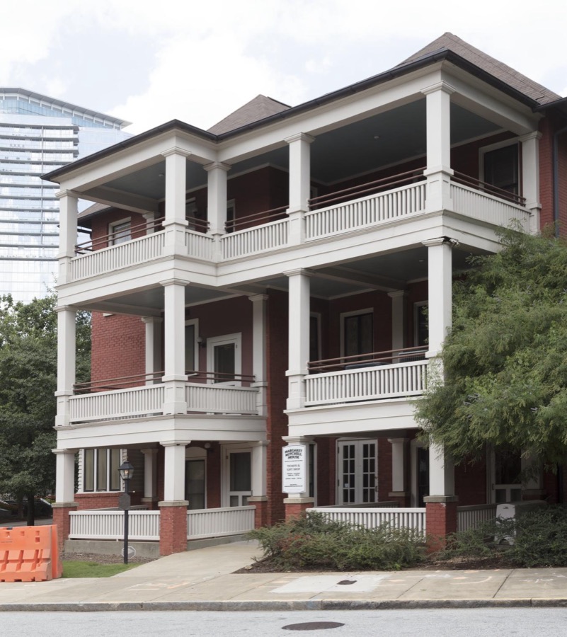 View of the apartment building, now a house museum, in which Margaret Mitchell, author of the iconic book "Gone With the Wind," once lived in Atlanta, the capital city of the southern U.S. state of Georgia and the state's largest city