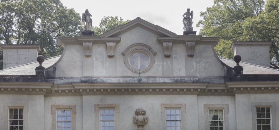 Detail of the Swan House, a historic house museum in Atlanta, the capital city of the southern U.S. state of Georgia and the state's largest city