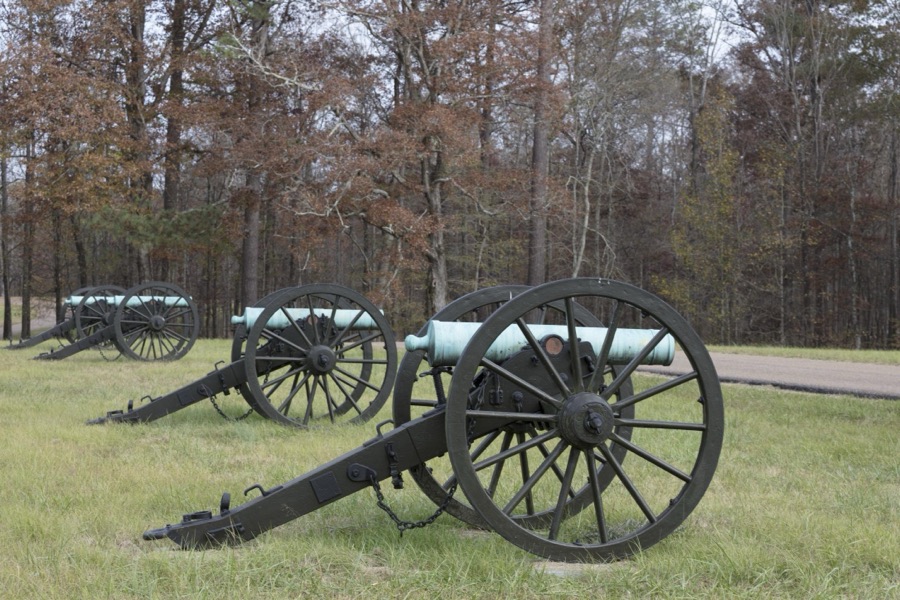 Battery H cannons of the 4th U.S. Artillery at the Chickamauga portion of the Chickamauga & Chattanooga National Military Park