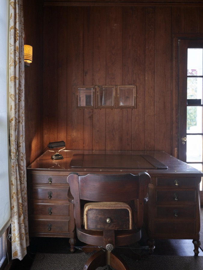 Franklin D. Roosevelt's office at the "Little White House" in Warm Springs, Georgia, the town in which he sought treatment for polio in 1924, nine years before he became U.S. president
