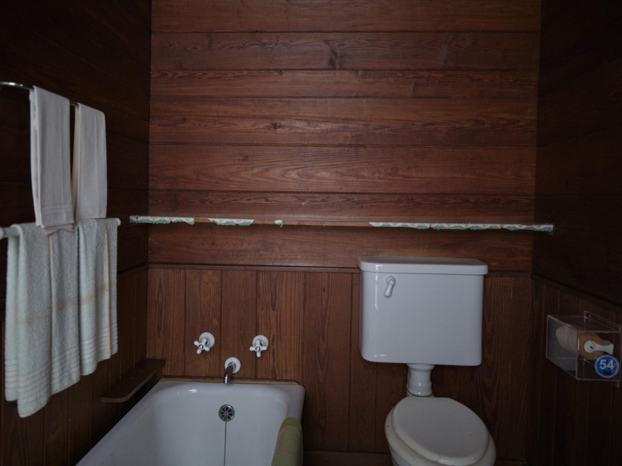 Bathroom at the "Little White House" in Warm Springs, Georgia, the town in which Franklin D. Roosevelt sought treatment for polio in 1924, nine years before he became U.S. president