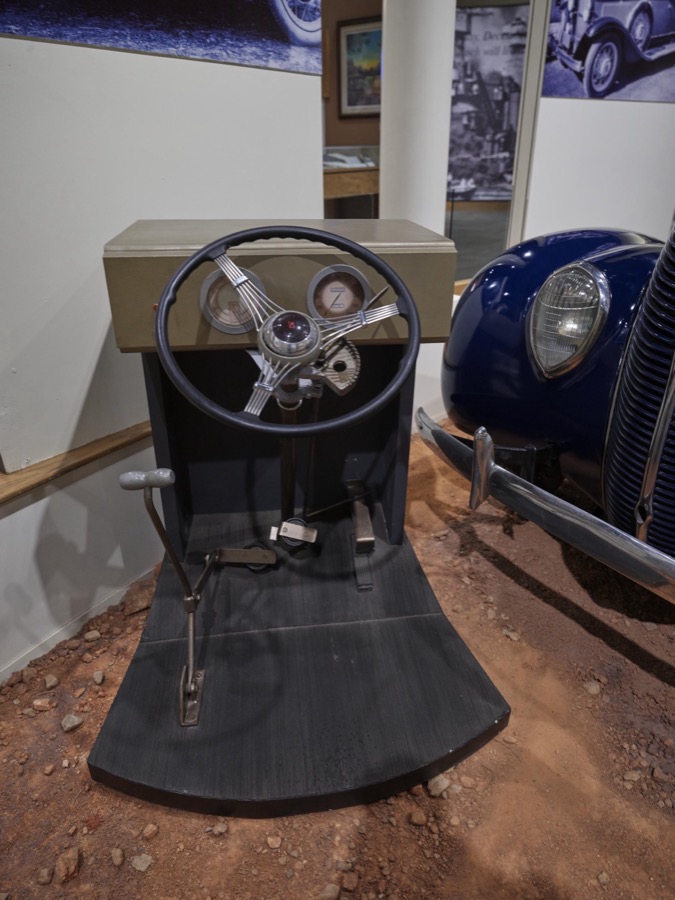 Special hand controls that enabled Franklin D. Roosevelt to drive a car, displayed at the "Little White House" in Warm Springs, Georgia, the town in which he sought treatment for polio in 1924, nine years before he became U.S. president