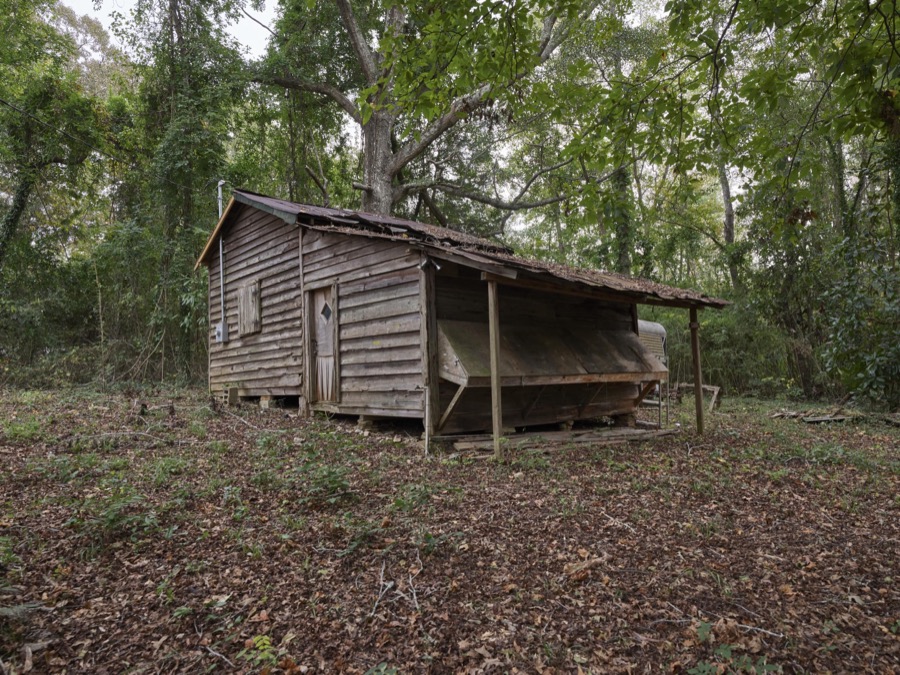 An old building that once served as some sort of clubhouse in Shiloh, Georgia