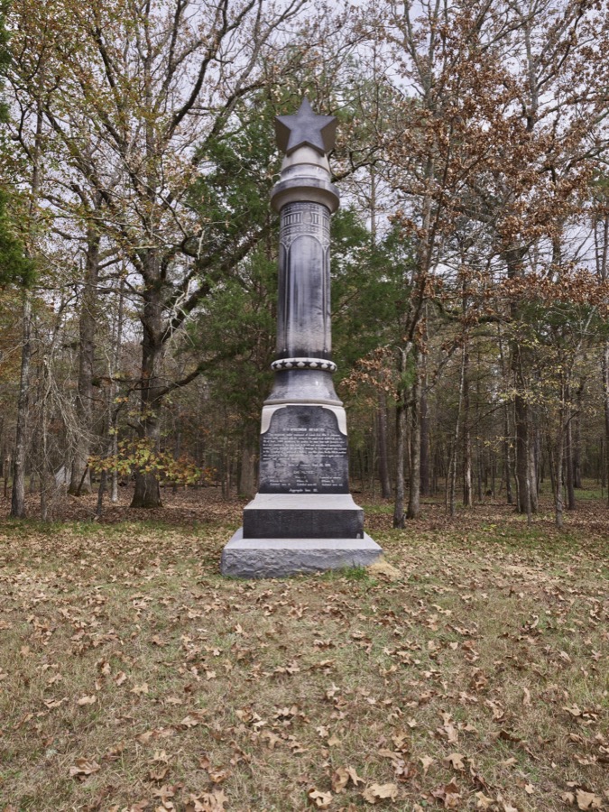 15th Wisconsin Infantry monument at the Chickamauga portion of the Chickamauga & Chattanooga National Military Park
