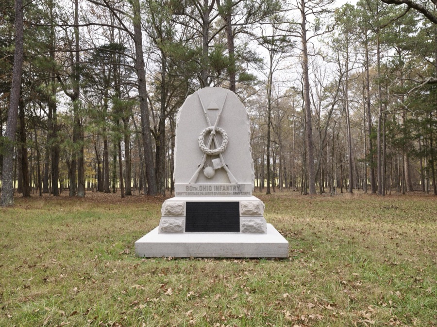 The 90th Ohio Infantry Regiment monument at the Chickamauga portion of the Chickamauga & Chattanooga National Military Park