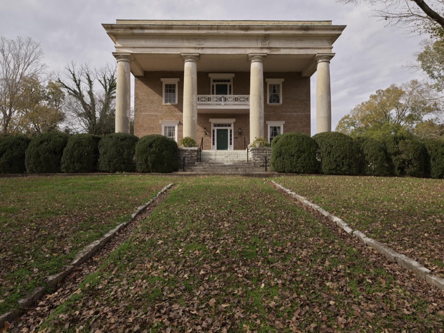 The Gordon-Lee Mansion in Chickamauga, a town in the northwest corner of Georgia made famous by a furious battle fought nearby during the U.S. Civil War of the 1860s