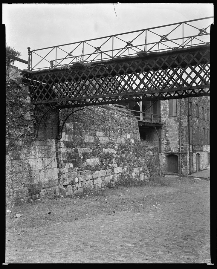 Bridges to Ware Houses, River Front, Savannah, Chatham County, Georgia