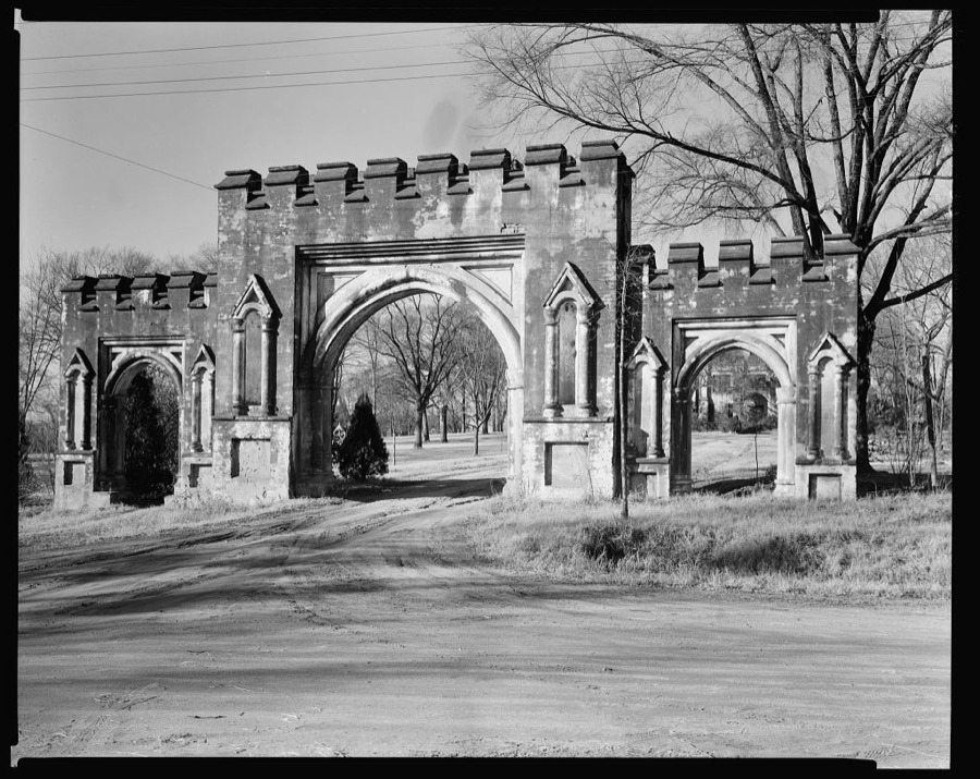 Military Academy Gates, Milledgeville, Baldwin County, Georgia