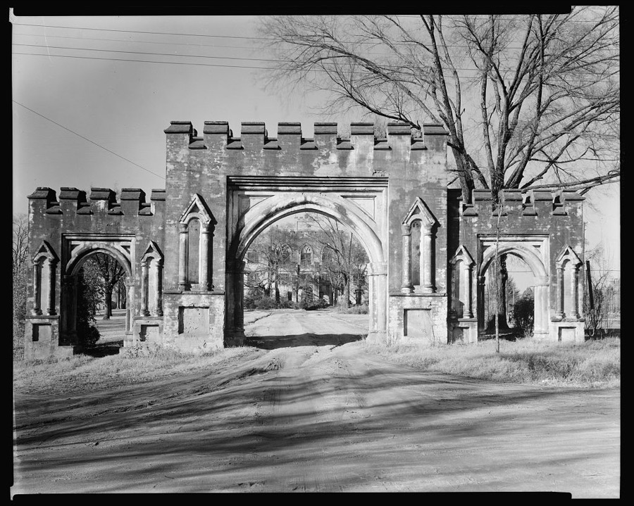 Military Academy Gates, Milledgeville, Baldwin County, Georgia