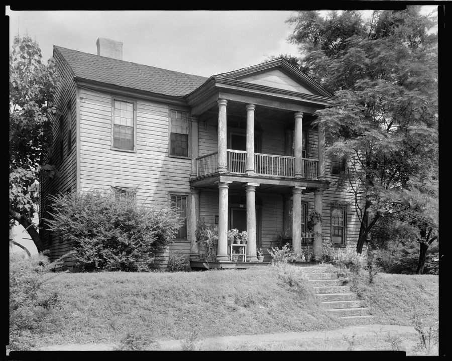 Golding - Gerdine House, Columned Porch, Athens, Clarke County, Georgia