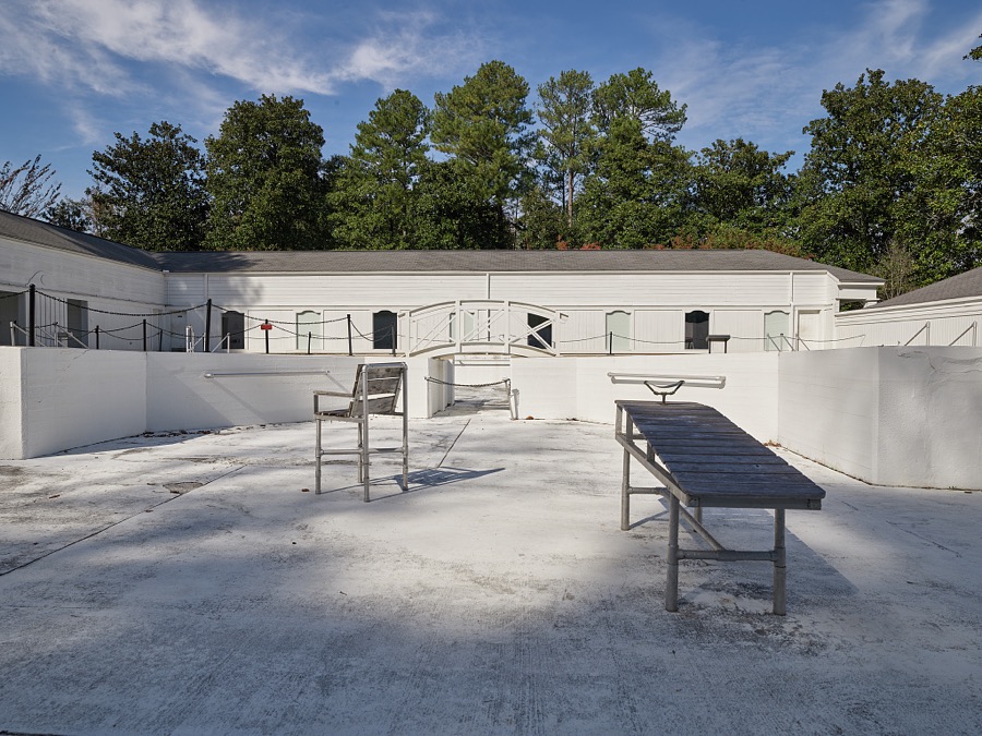 A portion of what was once a series of natural hot-springs pools in Warm Springs, Georgia, the retreat and recuperation center where Franklin Delano Roosevelt, and others afflicted with infantile paralysis, or polio, got treatment, rest, and exercise