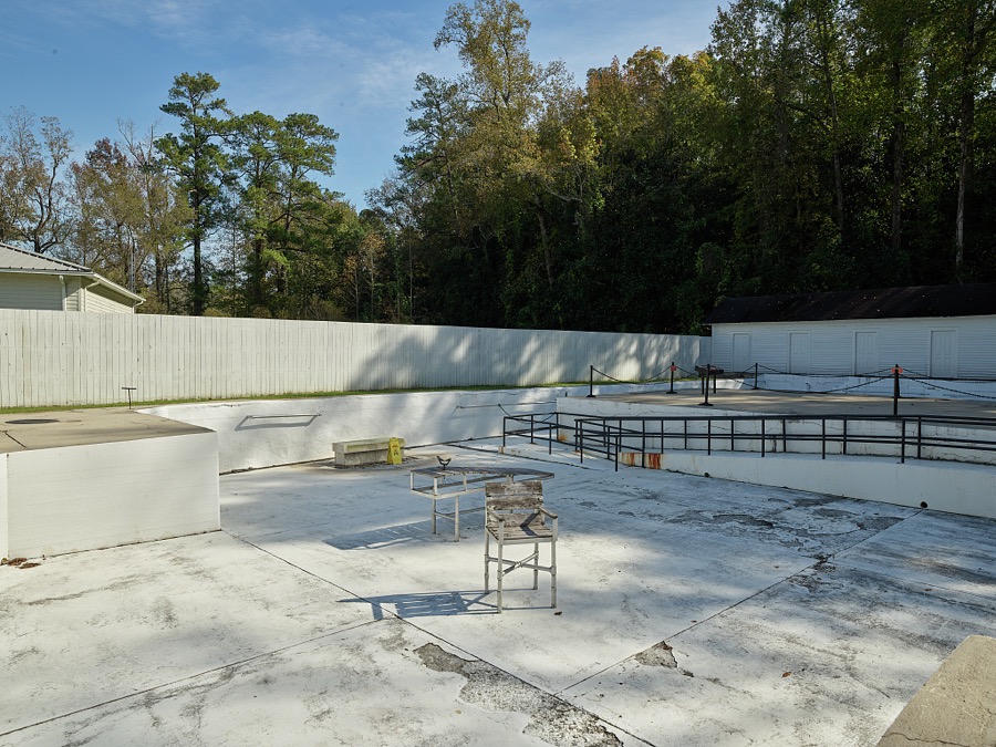 A portion of what was once a series of natural hot-springs pools in Warm Springs, Georgia, the retreat and recuperation center where Franklin Delano Roosevelt, and others afflicted with infantile paralysis, or polio, got treatment, rest, and exercise